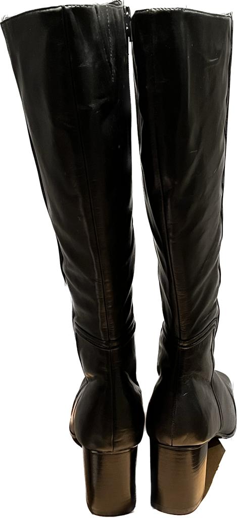 Lilley & Skinner Black Leather Boots UK 8