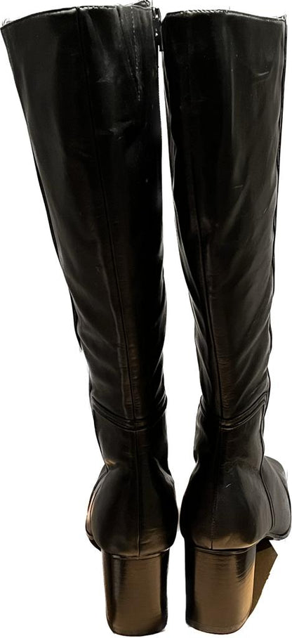 Lilley & Skinner Black Leather Boots UK 8