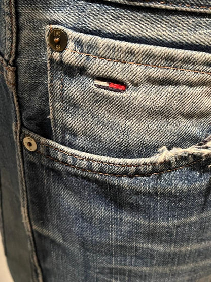 Hilfiger Blue Washed Jeans - W32 - Logo