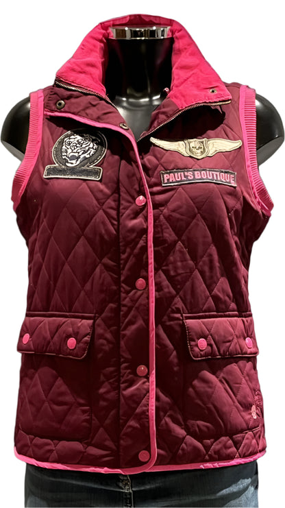 Paul's Boutique Shocking Pink Gilet - UK S