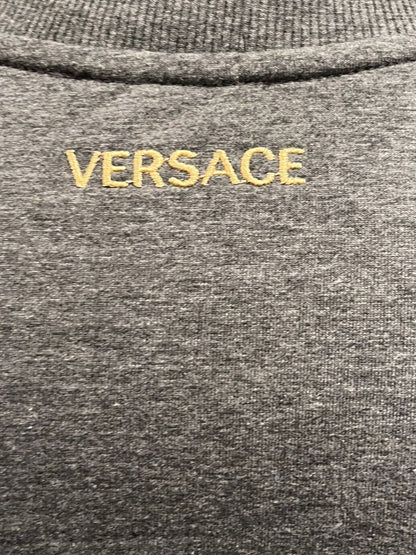 Versace Grey Sweatshirt - Embroidered Logo