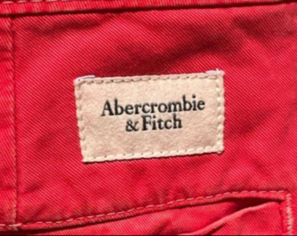 Abercrombie  Fitch Red Trousers - Label
