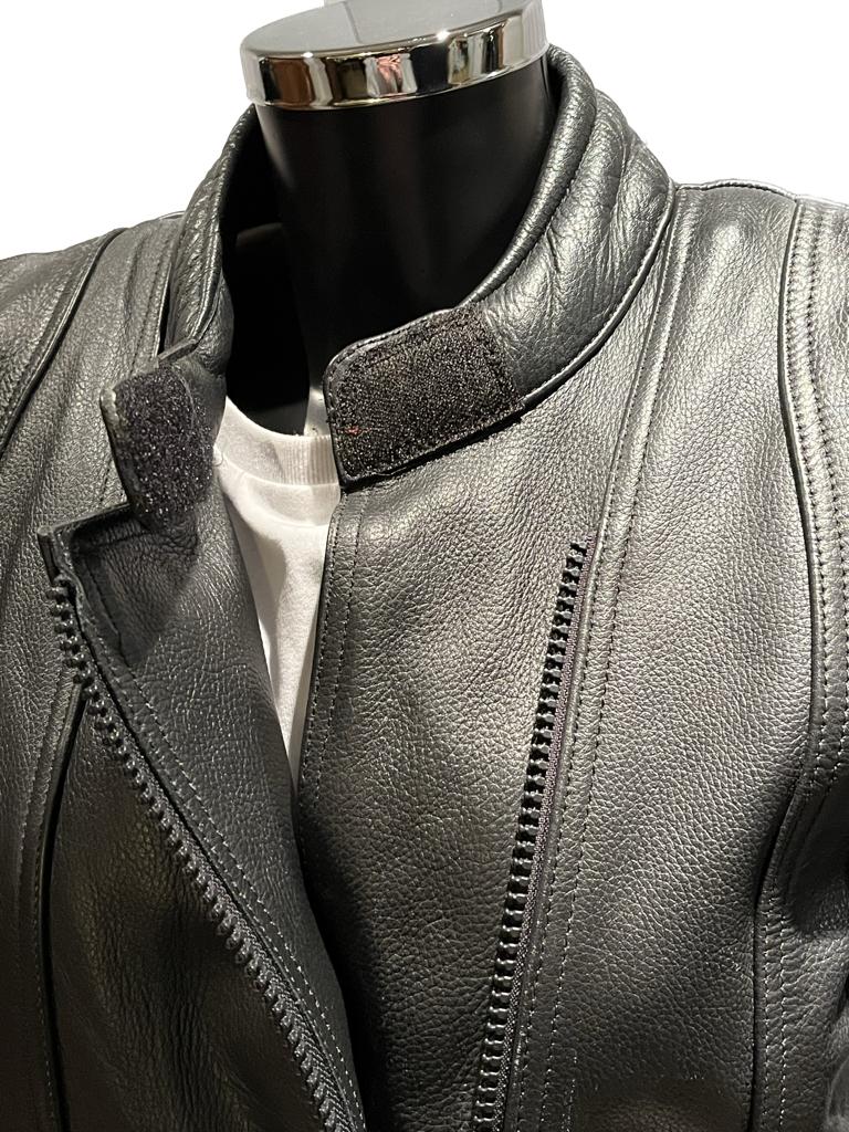 Alpine Wear Leather Biker Jacket - UK 14 -  Pre-loved