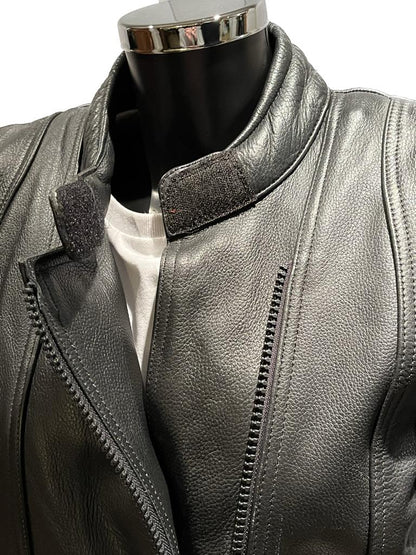 Alpine Wear Leather Biker Jacket - UK 14 -  Pre-loved