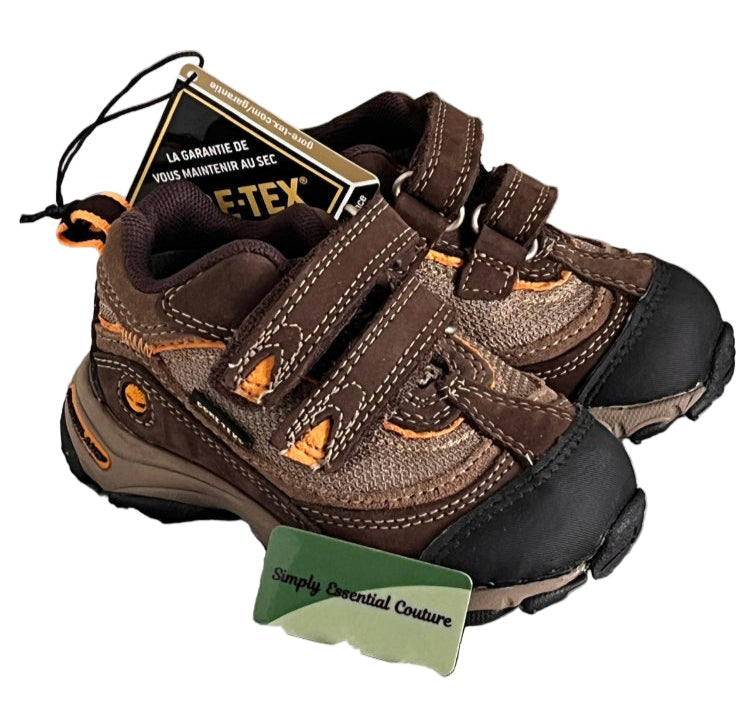 TIMBERLAND Brown & Orange Leather Trainers - UK4 - Brand NEW in Box