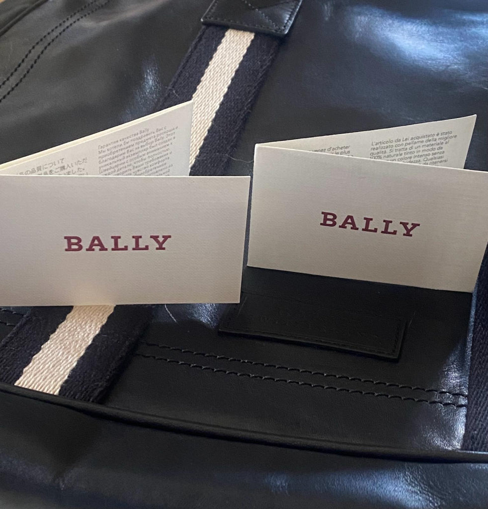Bally Black Business Bag - Guarantee Cards