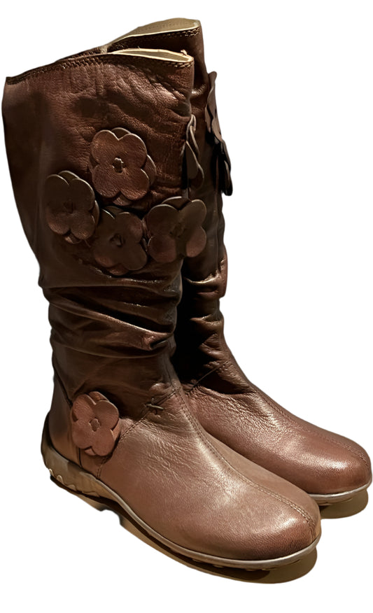 PRIMIGI Brown Leather Boots - Size UK2.5