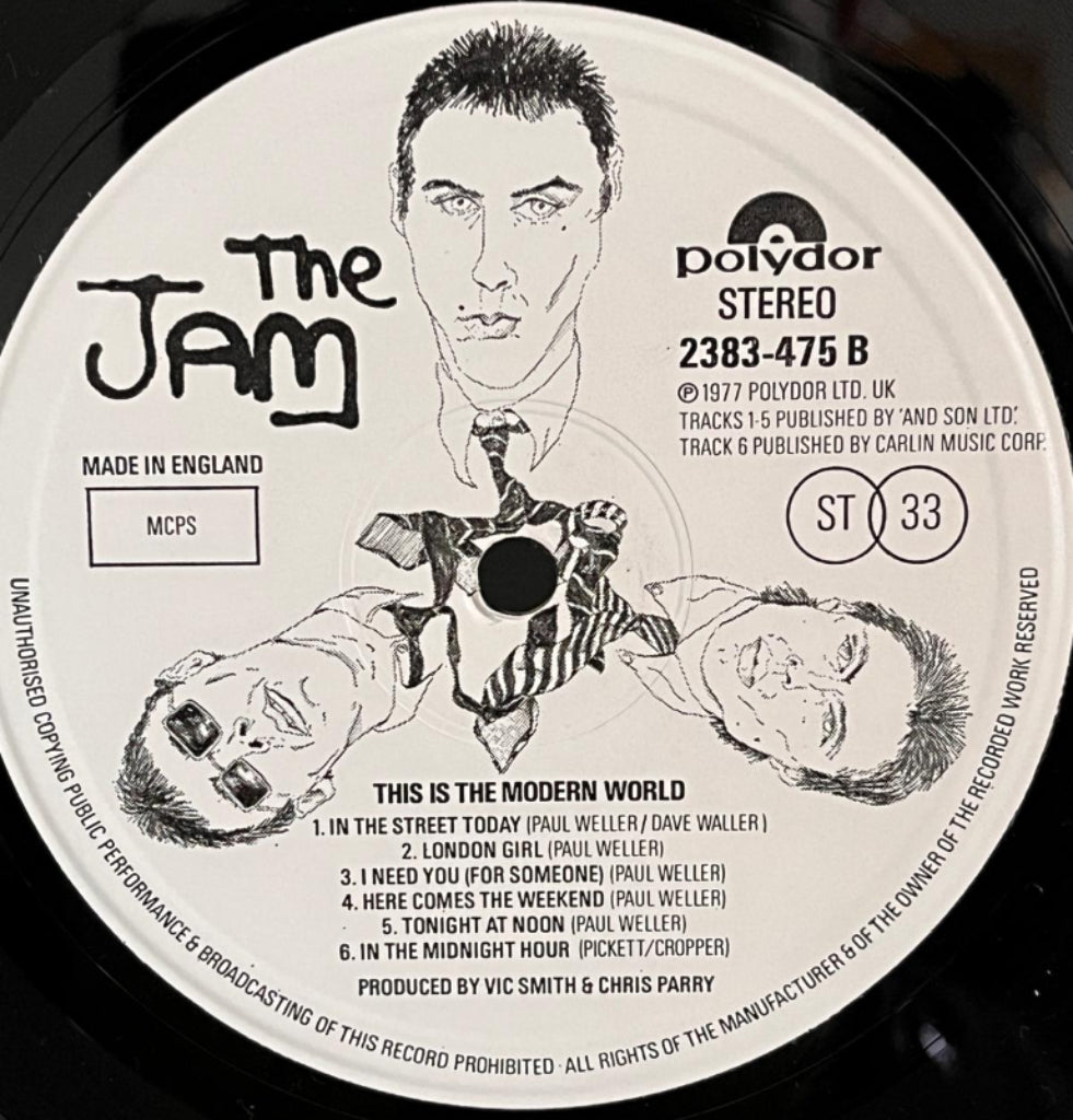 The Jam - This is the Modern World - Side 2 centre label
