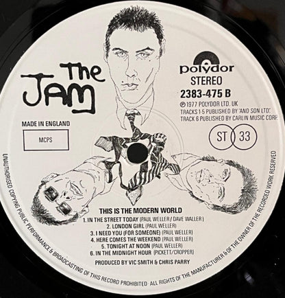 The Jam - This is the Modern World - Side 2 centre label