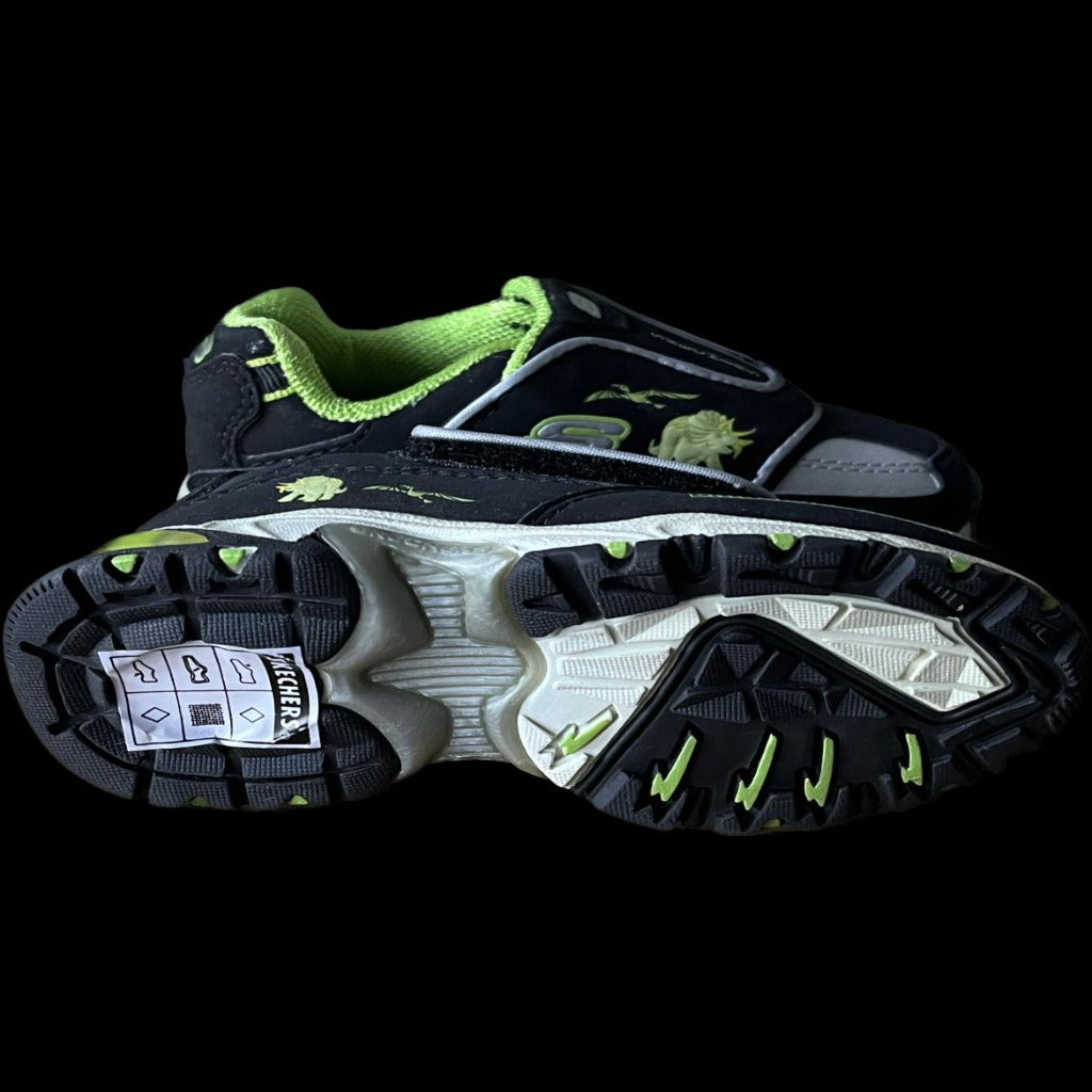 Sketchers Lights-Up Boys Dinosaur Trainers, Size UK5 infant EU21.5 NEW in Box