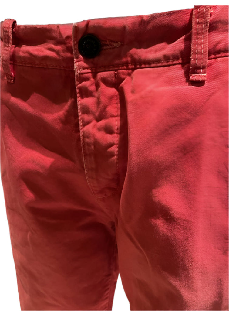 Abercrombie  Fitch Red Trousers - Button Detail
