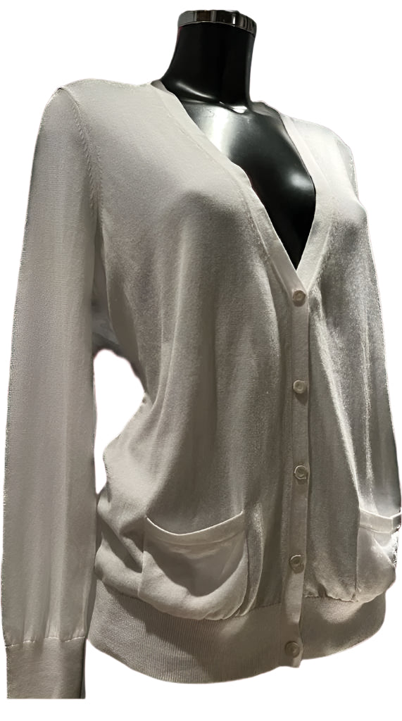 Juicy Couture White Cardigan - Size M