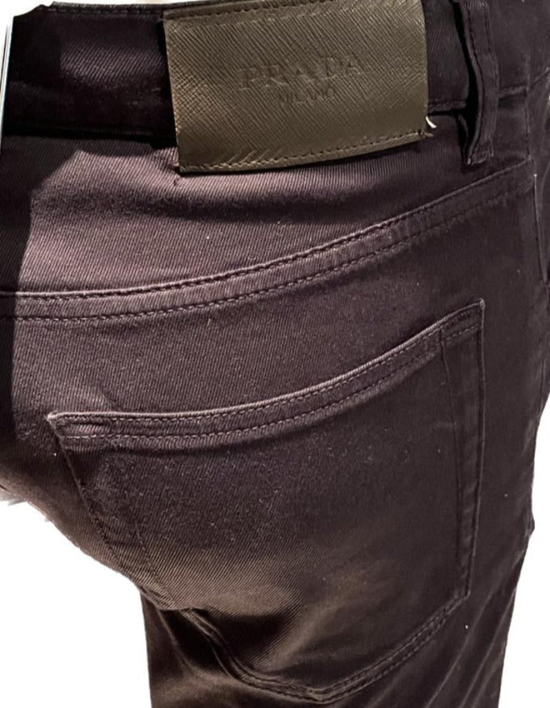 Prada Navy Cotton Jeans - Rear Badge