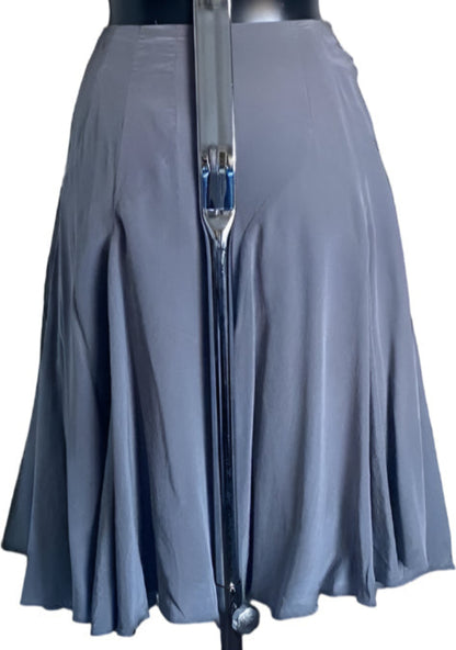 REISS Grey 100% Silk Skirt - UK14