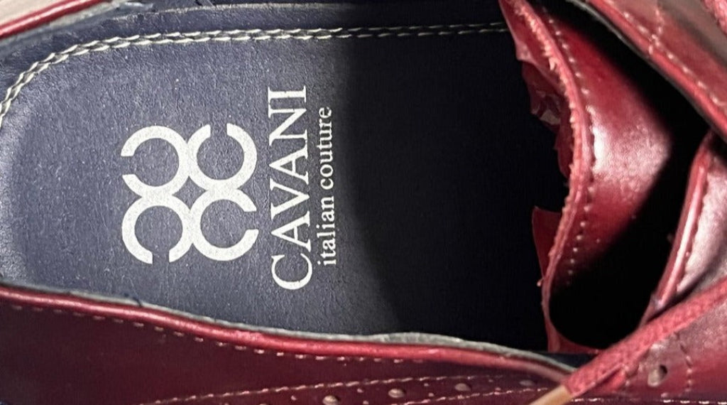 Cavani Brown Leather Shoes - UK12