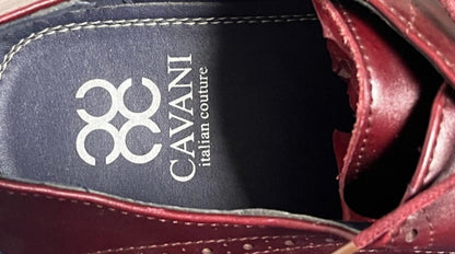 Cavani Brown Leather Shoes - UK12