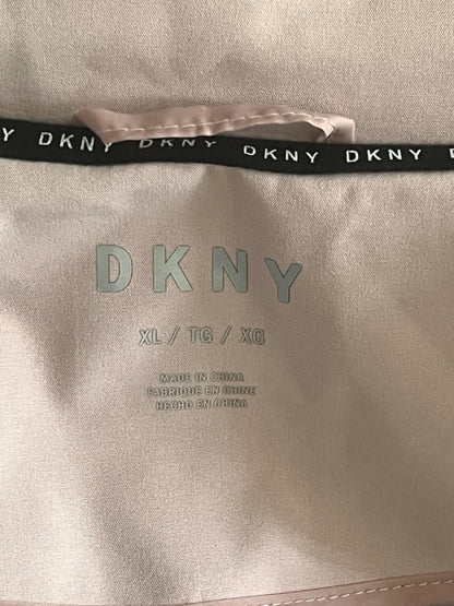 DKNY Baby Pink Hooded Raincoat - UK 14
