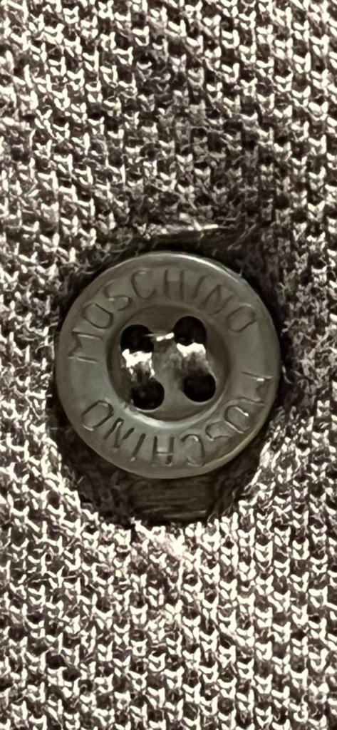 Moschino Grey Gym Polo - Button