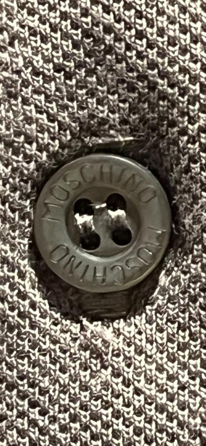 Moschino Grey Gym Polo - Button