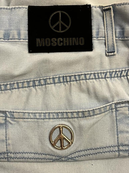 Moschino Light Blue Jeans - Logos