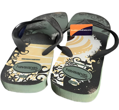 Havaianas Surf Khaki Flip Flops UK 9