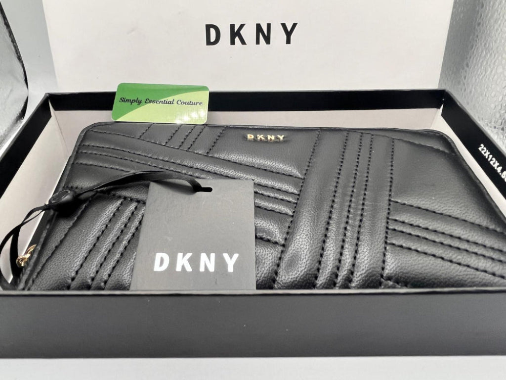 DKNY Black Leather Purse - In Box