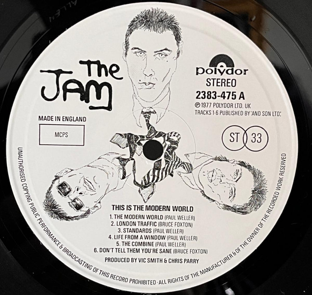 The Jam - This is the Modern World - Side 1 centre label