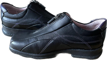 Start-rite Black Leather girls shoes, size UK9.5G.  NEW in Box
