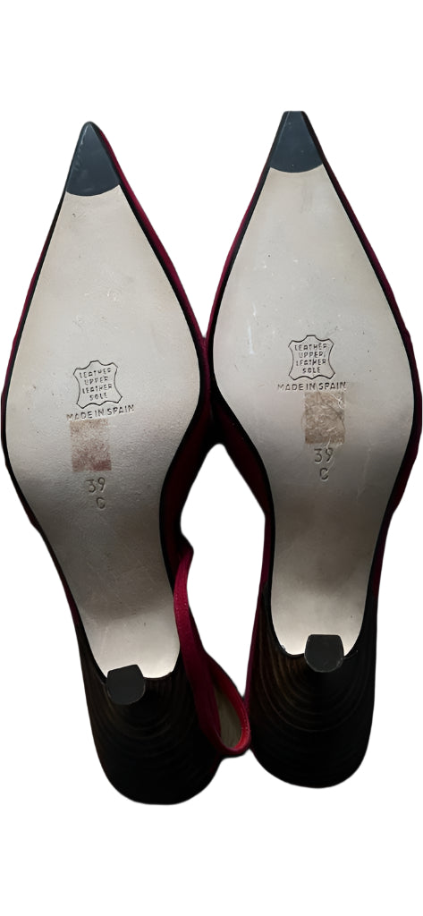 LK Bennett Red Suede Shoes - UK6C
