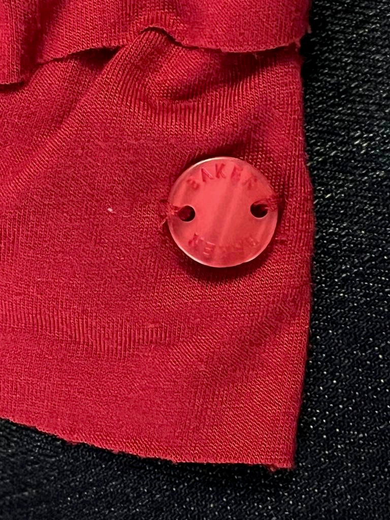 Ted Baker 'Baker Girl' Dark Red Dress - Age 6yrs - Pre-loved in great condition