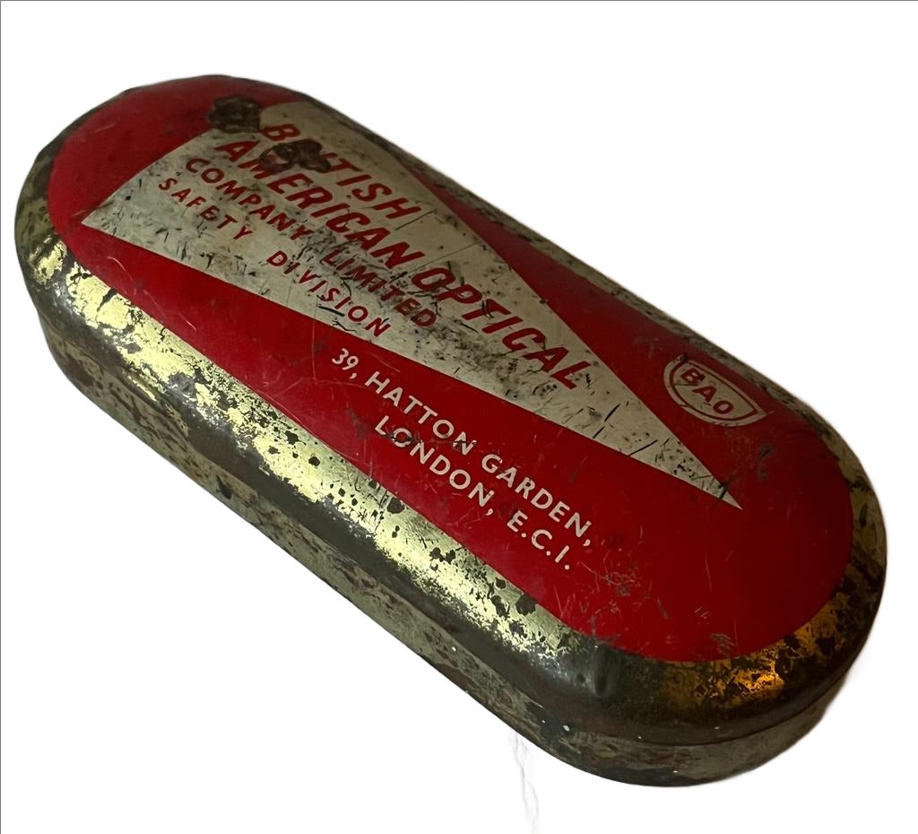 British American Optical Vintage Safety Glasses - Case