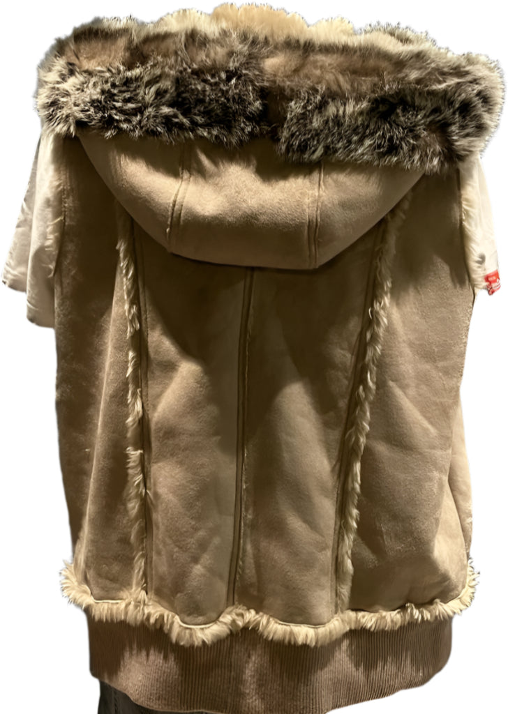 Evans Suede and Fur Gilet -  Size 20