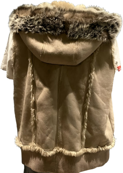 Evans Suede and Fur Gilet -  Size 20