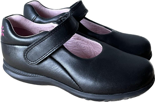 Start-Rite Girls Frenzi Black Leather Shoes size UK7.5F  NEW in Box