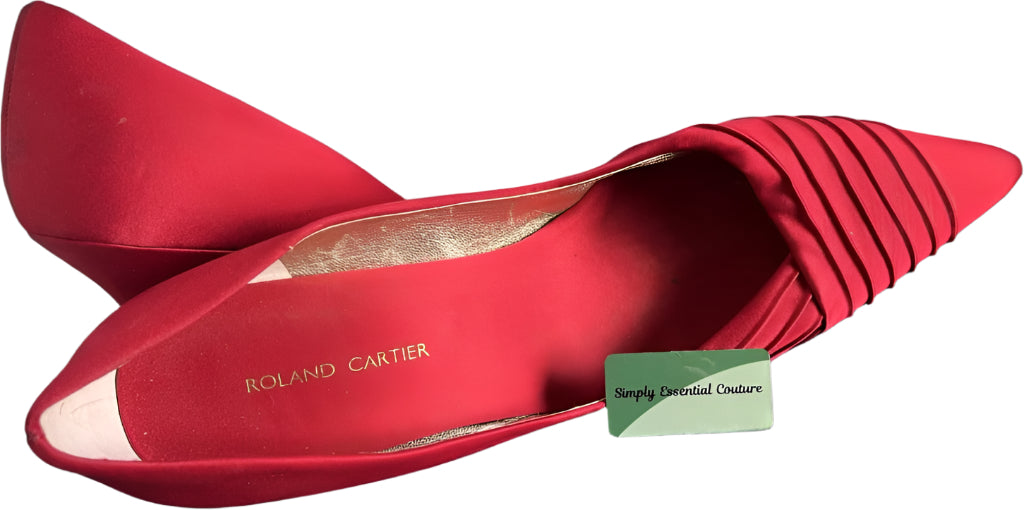 Roland Cartier Red Satin Shoes - UK10
