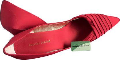 Roland Cartier Red Satin Shoes - UK10
