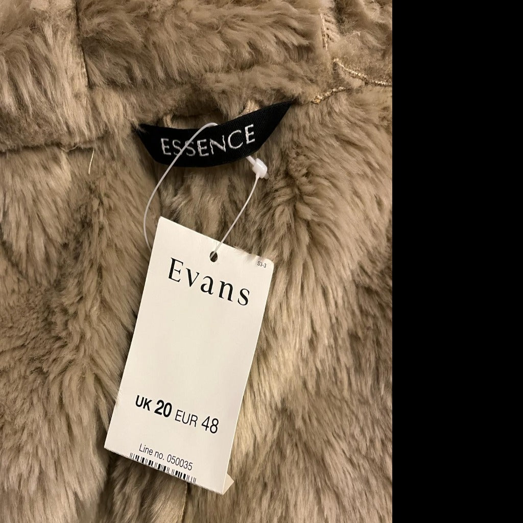 Evans Suede and Fur Gilet -  Size 20 Tags