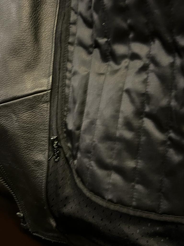 Alpine Wear Leather Biker Jacket - UK 14 -  Pre-loved
