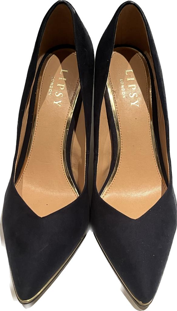 Lipsy Navy Blue Suede Shoes - UK6