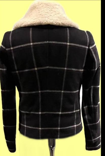 Hilfiger Wool Biker Style Jacket size UK8  - Pre-loved