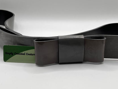 JIGSAW Grey Patent Leather Belt