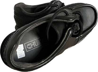 Start-Rite Granite Black Leather Shoes size UK13E. NEW in box