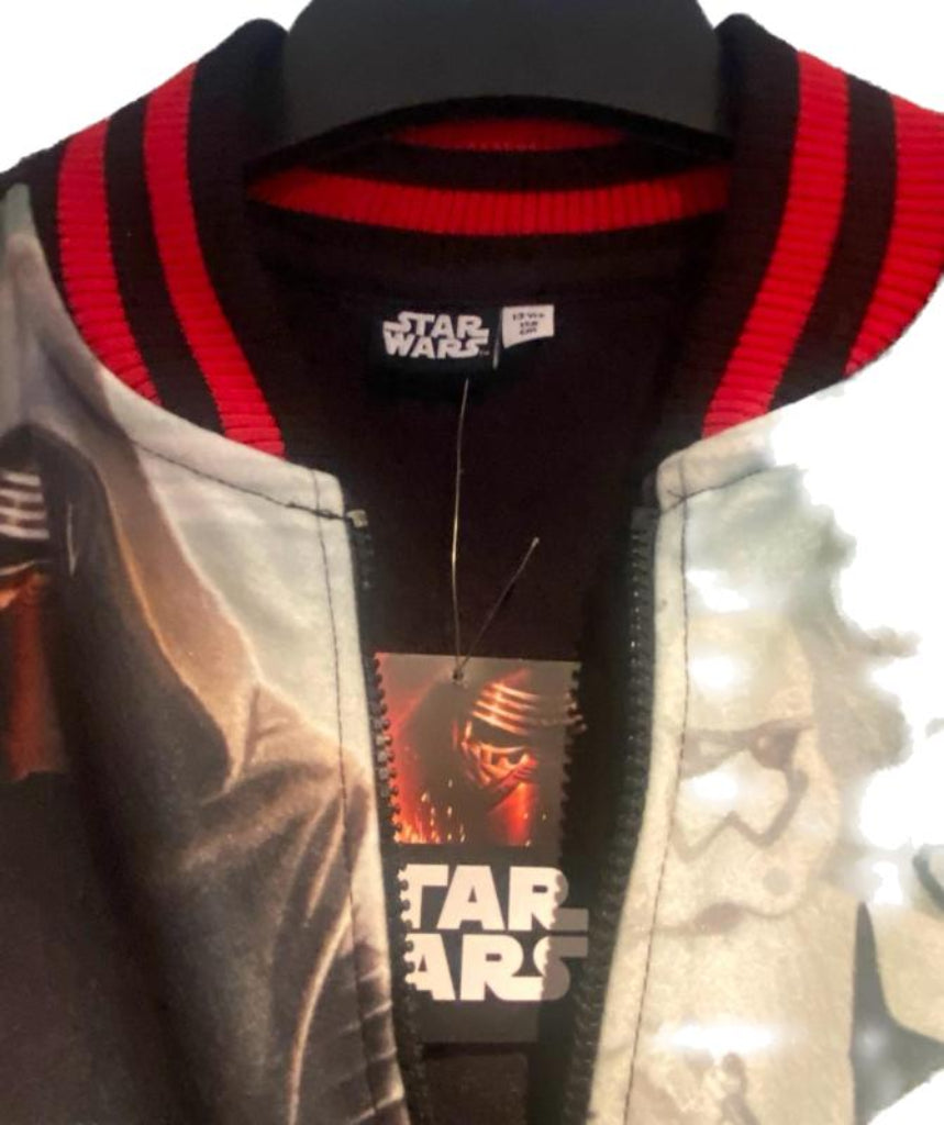 DISNEY STAR WARS Black Fleece Jacket -Age 13yrs