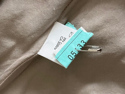 CALVIN KLEIN Mocha Linen Dress - UK 12