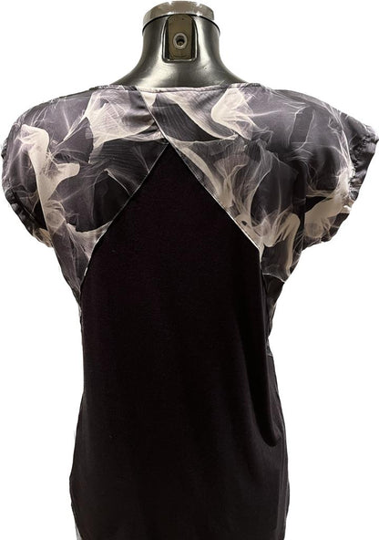 Firetrap black patterned T-shirt - Size 12 - NEW with Tags