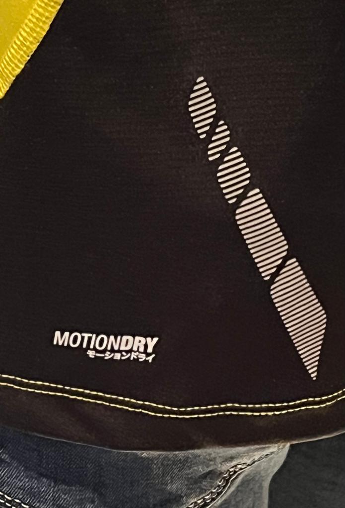 ASICS Yellow Cycling Shirt - Motion Dry