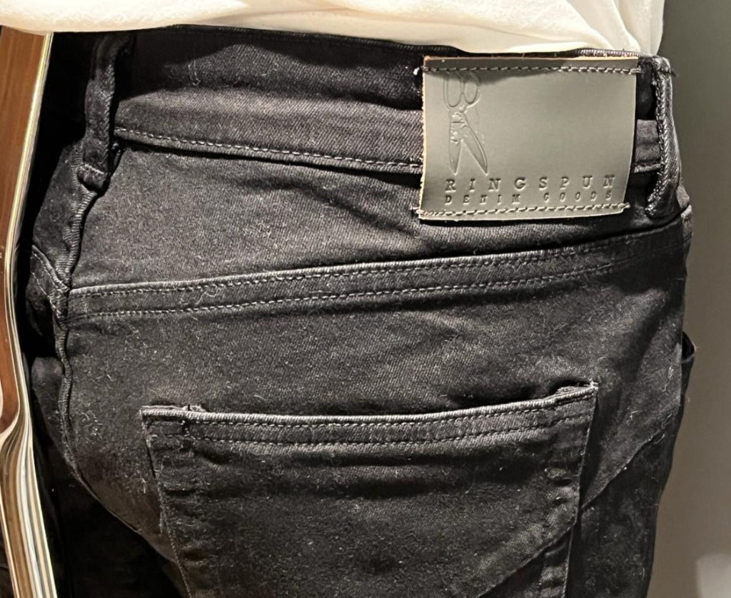 Ringspun Black Jean W34 - Back Badge