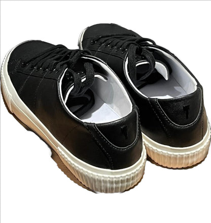 TED BAKER Black Leather Trainers - UK 5
