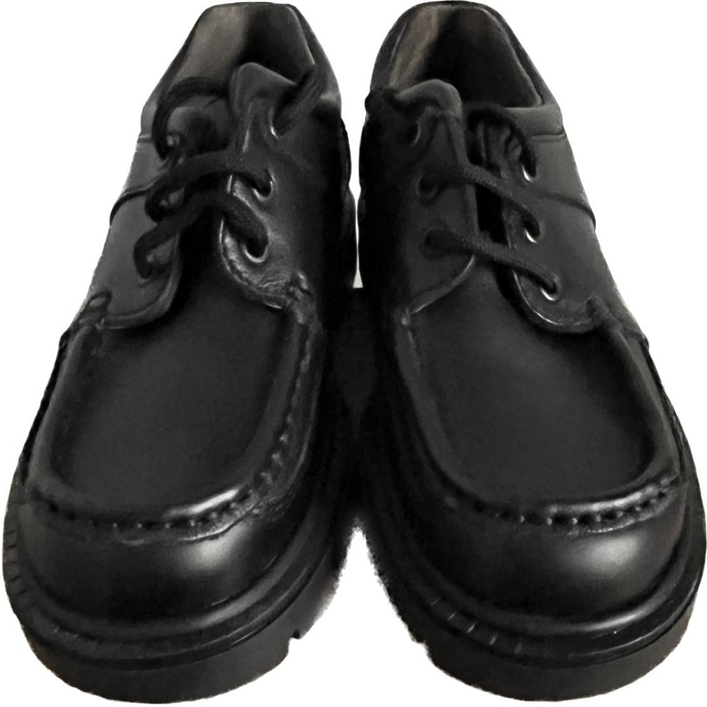 Start-Rite Granite Black Leather Shoes size UK13E. NEW in box