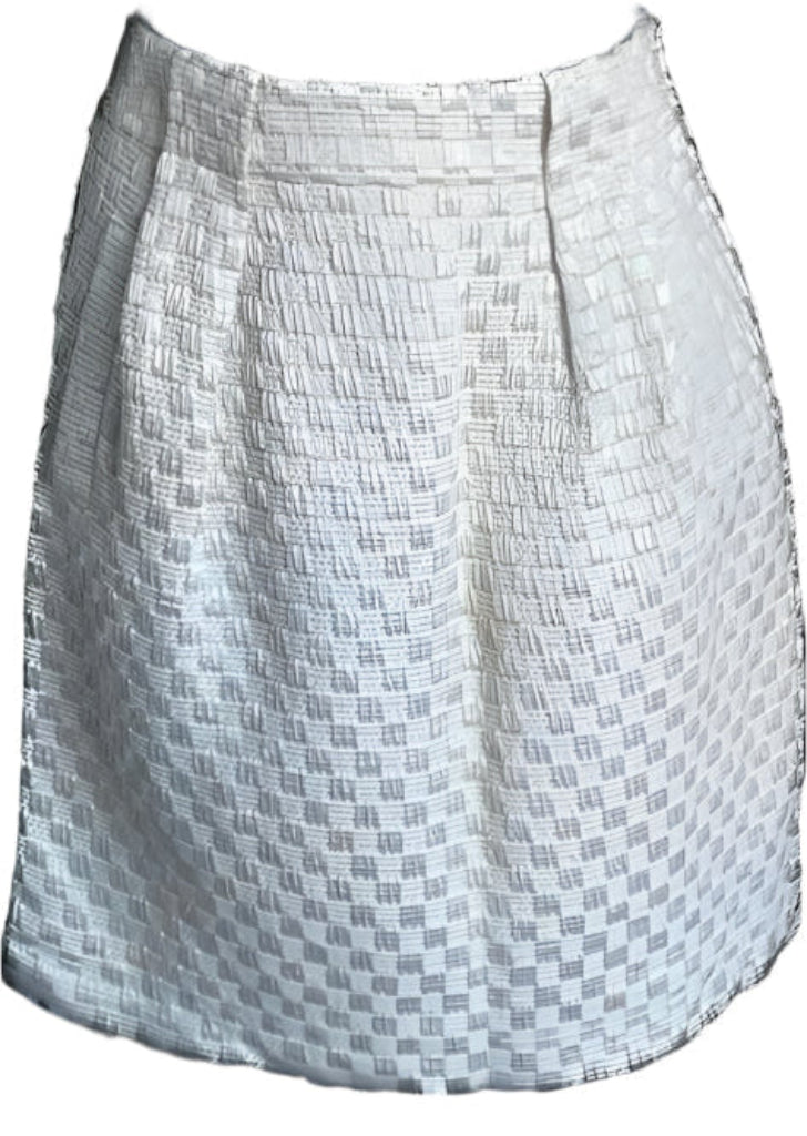 SEE by CHLOE Cream Pattern Skirt - UK8